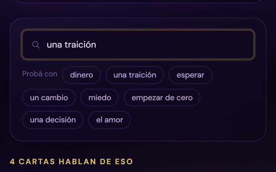El buscador de cartas por situación